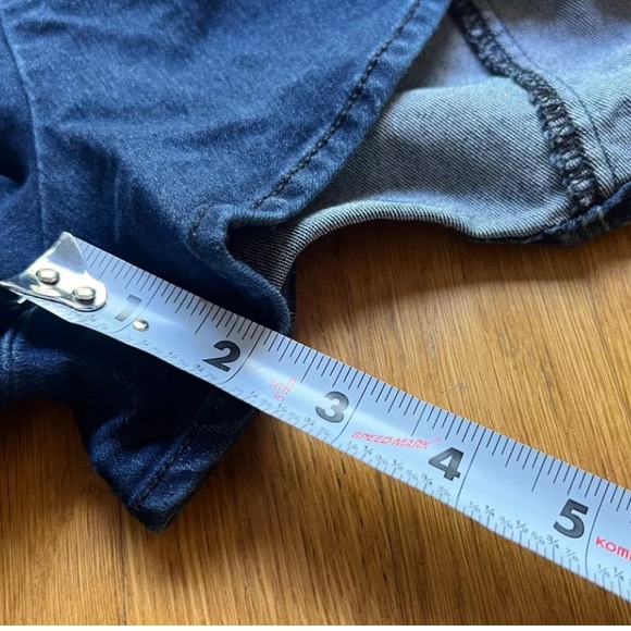 FREE PEOPLE Denim PETAL HEM Jean Shirts High Waist STRETCH 29 - Picture 7 of 7